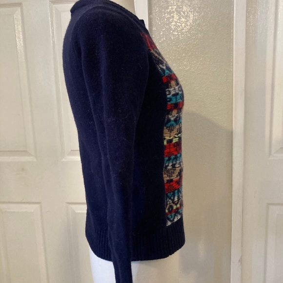 J.Crew 100% merino woomwomen Multicolor Patterned Sweater size XS - Picture 2 of 6